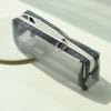 Cute Transparent Pencil for Case Mesh Makeup Storage Holder Pouch Solid Color for Travel Cosmetics Stationery Small Craf