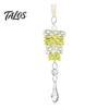 Elegant Hanging Xmas Tree Baubles Acrylic Pine Cone Pendant with Faux Crystal Drop, Christmas Winter Wonderland Party Supplies Ornaments, Transparent