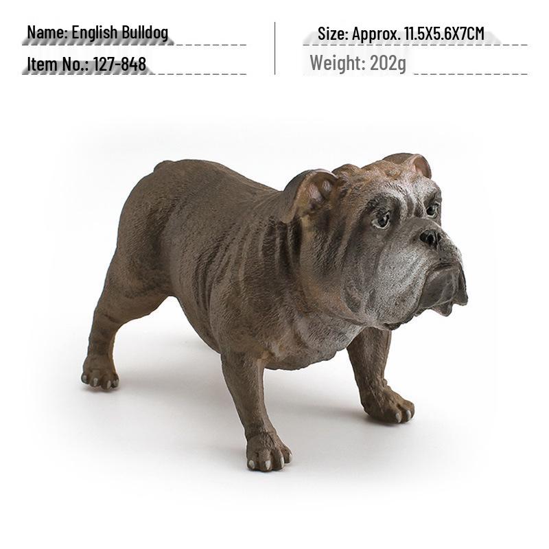 French Bulldog Simulation Model - Decorative Pet Dog Figurine Toy
