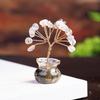 Car Dashboard Tree Of Life Prosperity Crystal Decor With Natural Gemstone For Office And Home