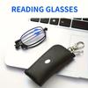 2PCS Portable Reading Glasses Square Design Foldable Portable Storage Bag for Both Men and Women +1.0 To+4.0 Times Larger