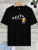 Funny Friday Beer Graphic T-Shirt Week Progress Humor Unisex Casual Tee