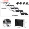 Hundetreppe für Autos Breit 5-stufig Hund Auto Treppen Faltbar Tragbar Haustier Treppen Leichtes Aluminium für Auto SUV und LKW 200 lbs