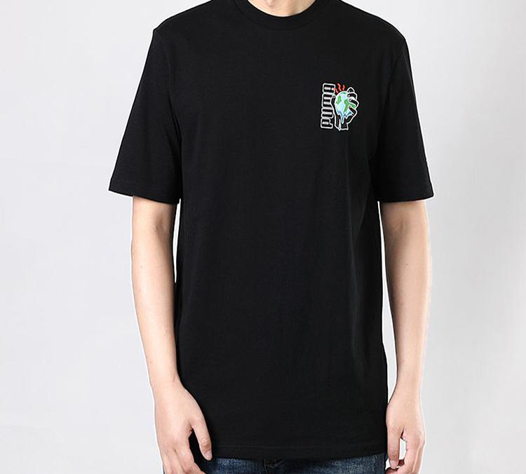Puma Set-in Sleeve T-Shirt Men's Black 599181-01