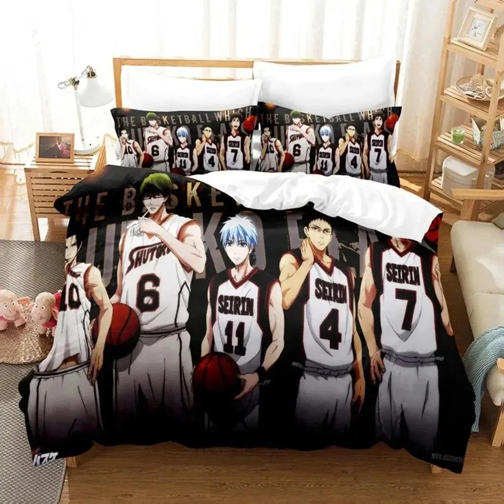 New Anime Kuroko's Basketball Bedding Set Boys Girls Twin Queen Size Duvet Cover Pillowcase Bed Kids Adult Home Textiles