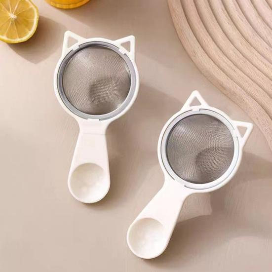Strainer Spoon Fine Mesh Sifter with Long Handle Sieve Tool Handheld Kitchen Tool for Flour Powdered Sugar Cocoa Powder