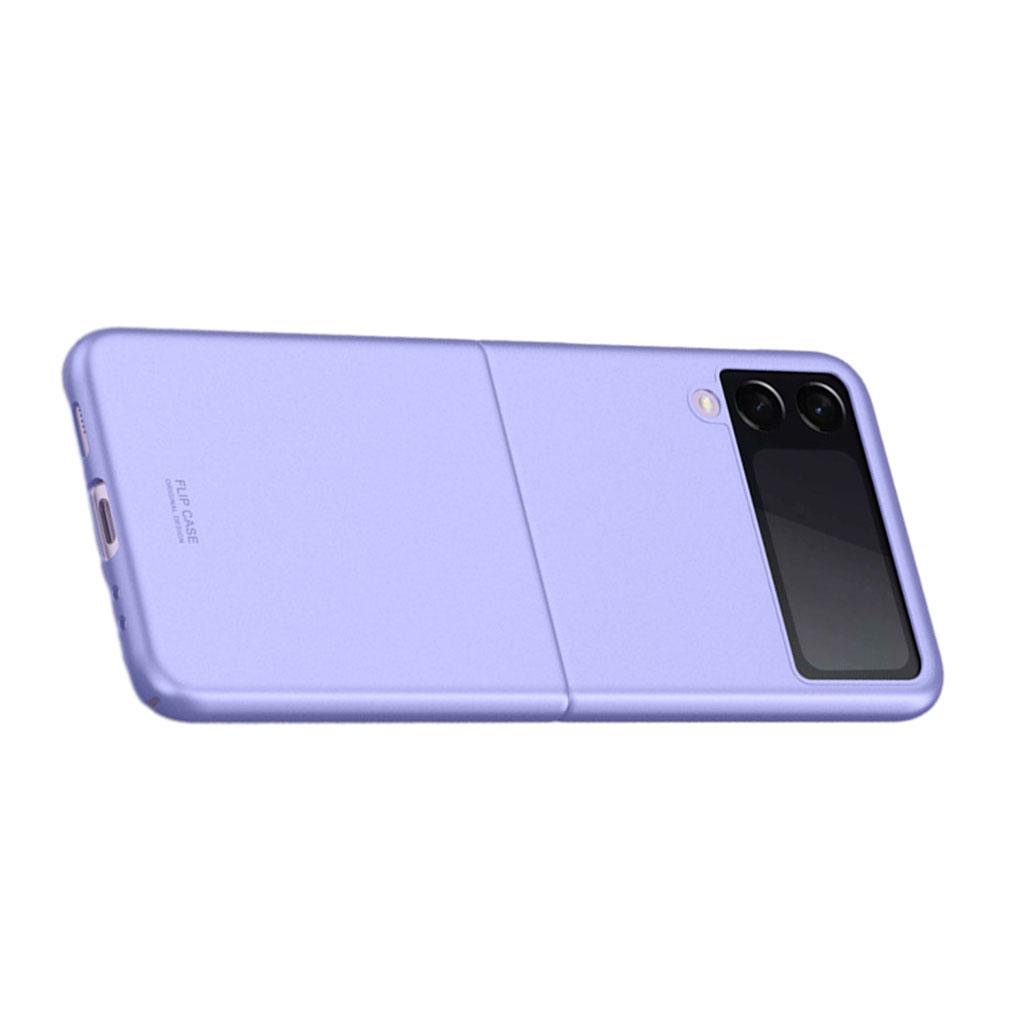 

Frosted Phone Case Thin Cover All-Inclusive Foldable Shockproof Skin Solid Color Shell Replacement for 3 purple