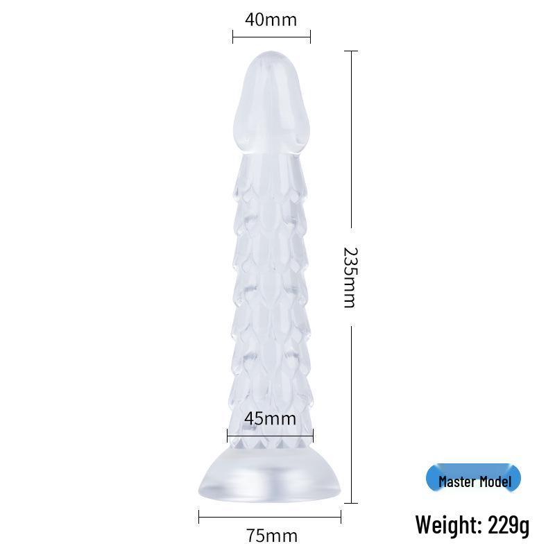 Drachenschuppen Analplug Set: Perlen-Plug, Entwicklungs-Dildo und Mehrzweck-Masturbator für anales und vaginales Spiel.