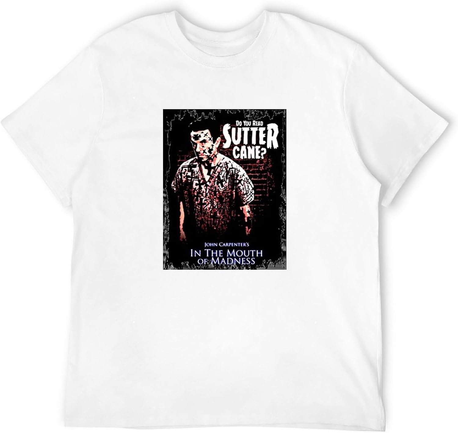 Cool John Carpenters in The Mouth of Madness Poster Funny Mens Outdoor Graphic T-Shirt 3XL