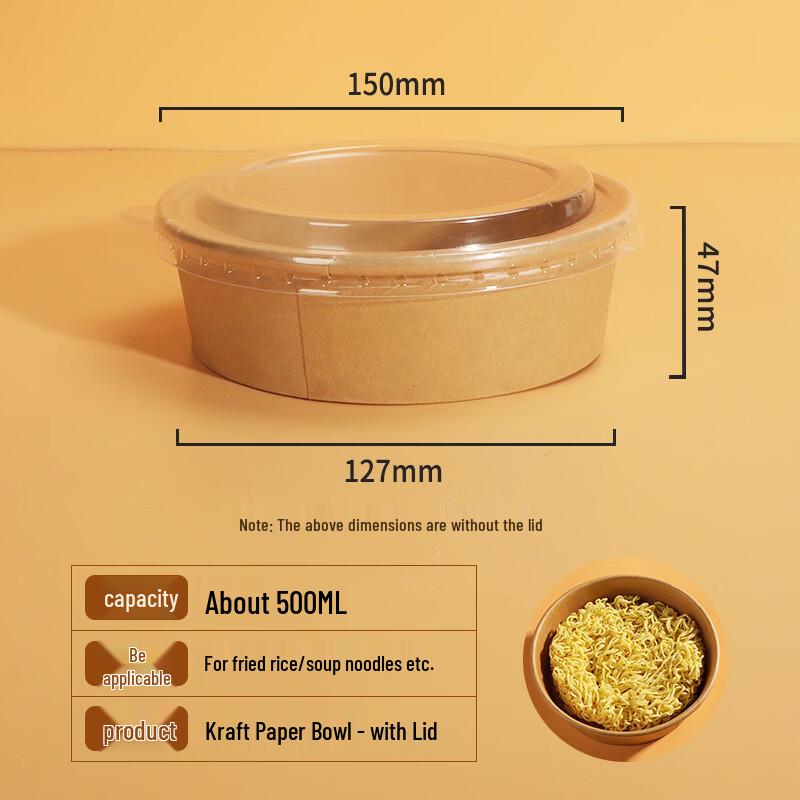 Disposable Wheat Straw Food Container with Lid