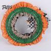 Indoor Halloween Wreath 15 Inch for Front Door, Rustic Ruffle with Shop Window Decor Ghost And Burlap Bow Fireplace Walls Windows Gothic Party