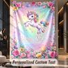 Unicorn (284) Theme Custom Tapestry Personalized Custom Name Text Wall Hanging Tapestry Home Decor Background Cloth