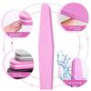 Nail Buffer Pink Easy-to-Hold Rectangular Fine Sand Buffing Block for Salon Grade Home Nail Polishing Care
