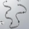 Men's Trendy Patchwork Hoodie Titanium Steel Necklace - Hip Hop Style Collarbone Chain Accessories