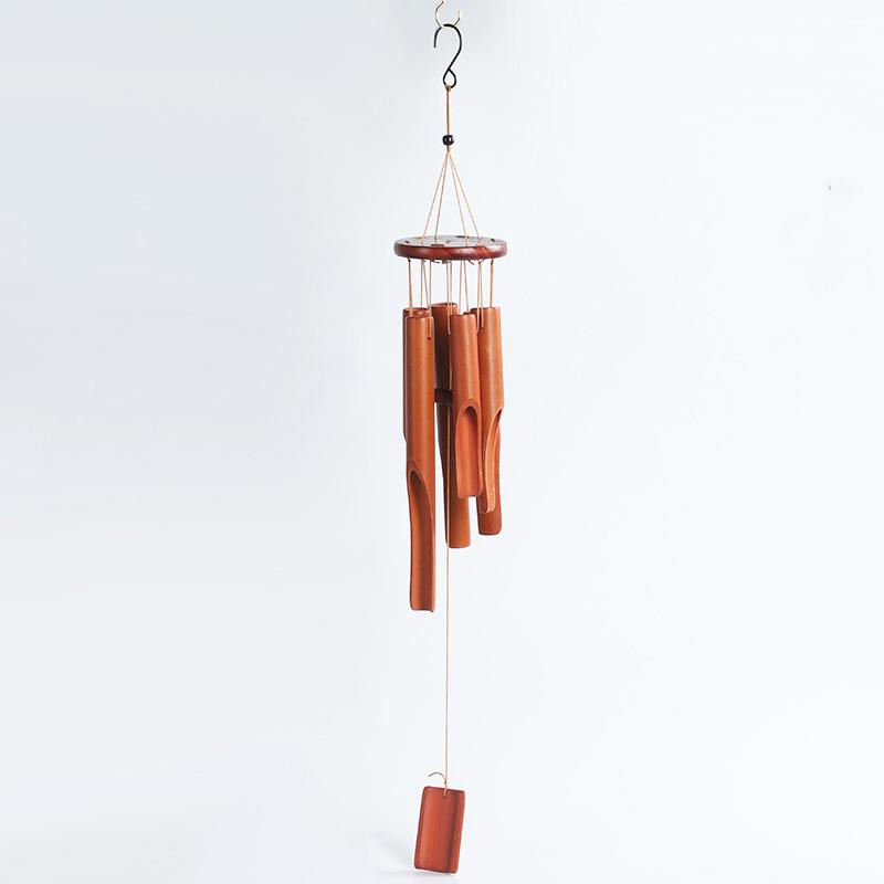 Handmade Tubes Bamboo Bell Natural Wind Chimes  Indoors Pendant Balcony Home Hotel Decor Outdoor Yard Garden Windchime Crafts