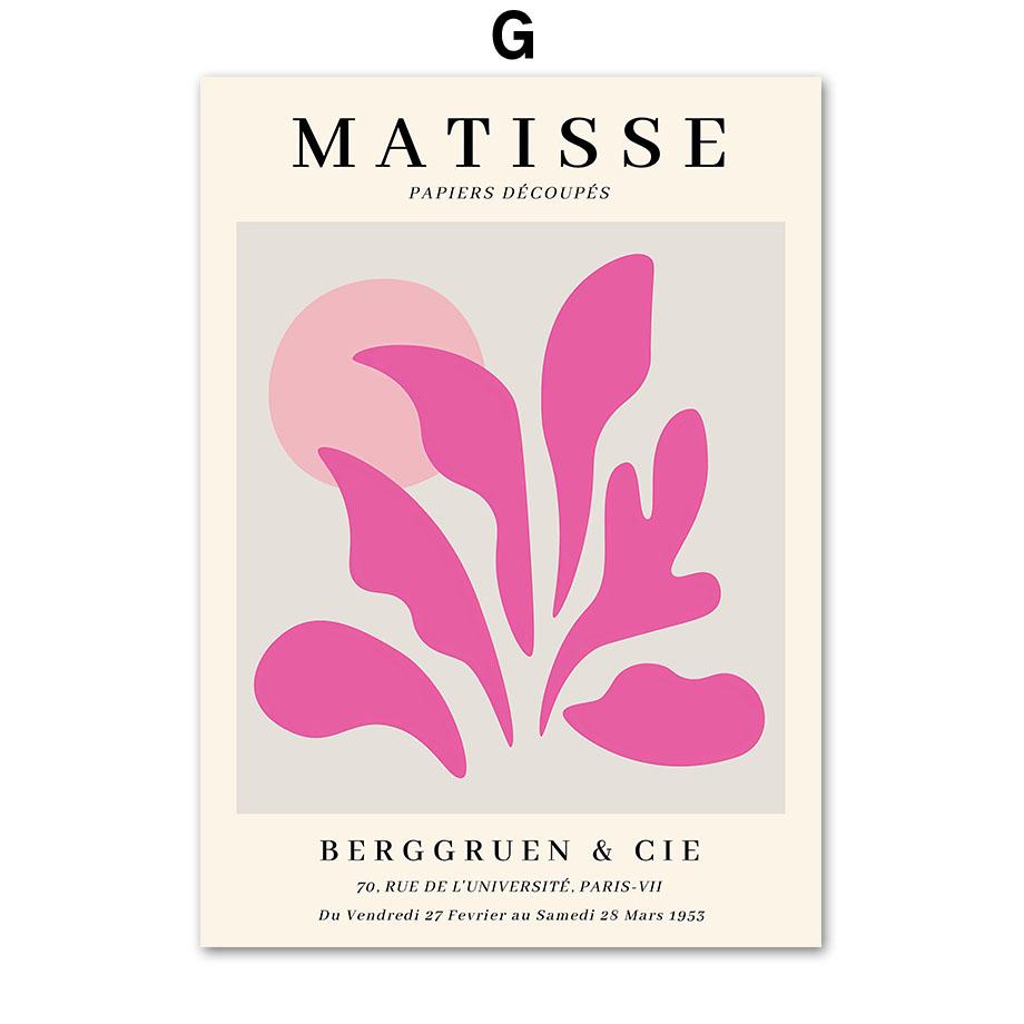 Abstraktné kvety Matisse Plagát a tlače Ovocie Kvetinový trh Kvetinové nástenné umenie Plátno pre dekoráciu obývacej izby Výstavné maľby
