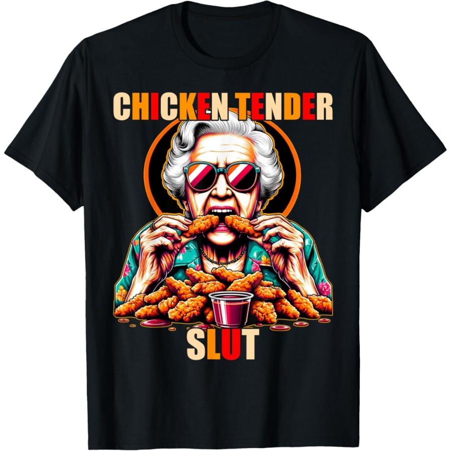 Футболка  Шлюха с куриными стрипсами (1) S