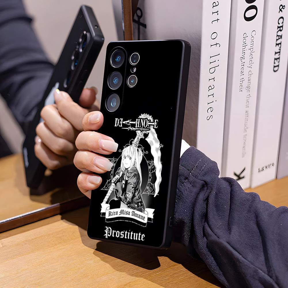 Death Note Phone Case For Samsung S26 Ultra S25 Edge Ultra S23 S22 S21 S20 Ultra Plus S24 Fe Glass Cover