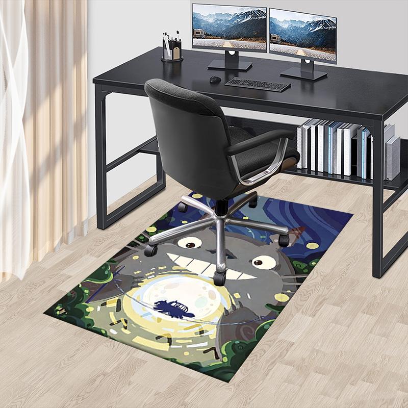 1pc Totoros Magical Night Carpet for Playroom Bedroom Living Room Sofa Home Decor,kids Game Area Rug Non-slip Floor Mat Y7299