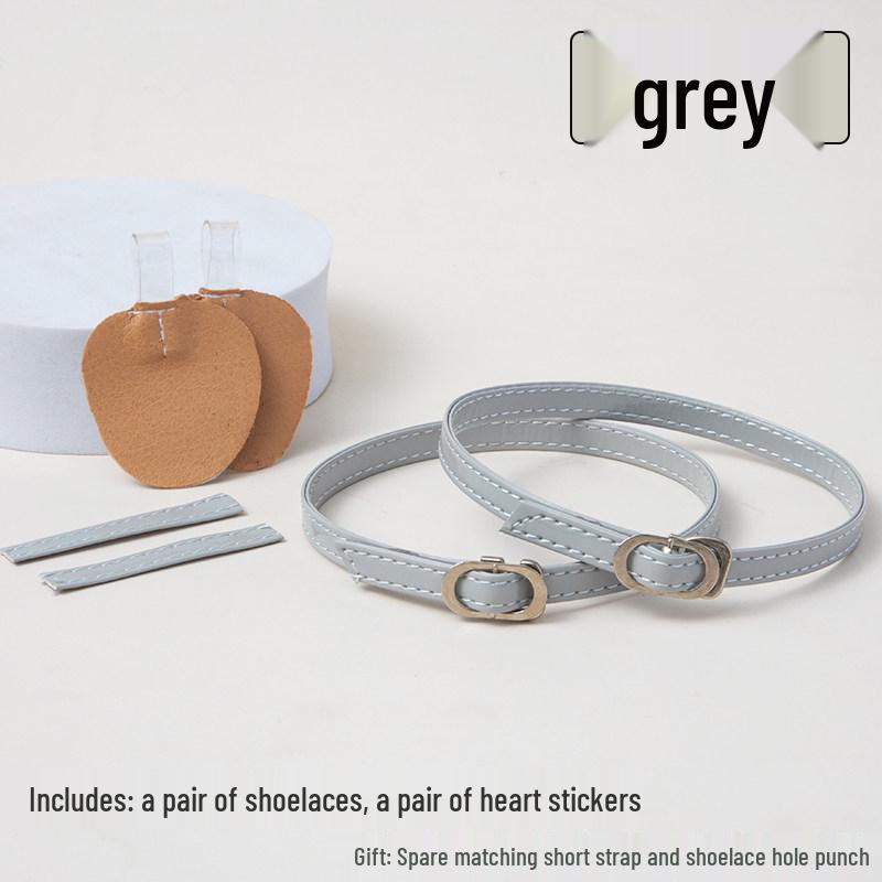 Non-Slip High Heel Strap with Suede Matte Finish - Secure Tie-Up Buckle Design