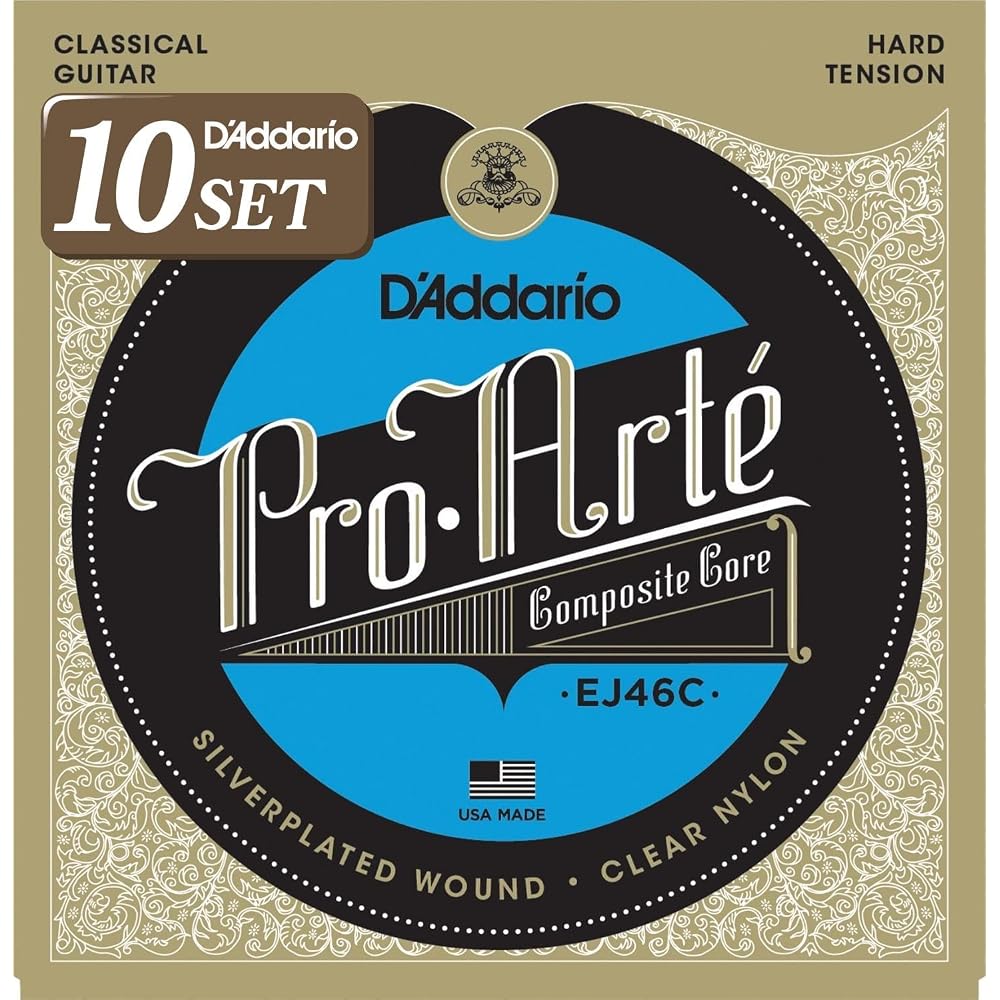 D Addario Pro Arte EJ46C Long-Lasting Composite Hard Classical Guitar Strings 10 Set