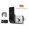 Smart Digital Door Lock, Waterproof WiFi Deadbolt with Fingerprint, Password, IC Card, App and Key Access for Outdoor Gate, Fits 20-80mm Doors