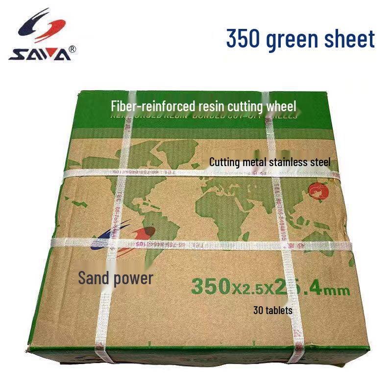 Cutting Disc Set: 350/400mm Metal & Stainless Steel, Black & Green Discs, Grinding Wheel - Free Shipping Included