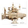 3D Wooden Puzzle Pirate Ship & Starship Model Kit - DIY Creative Assembly Toy for Kids, Gifts, Decor