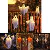 White Ghost Led Hanging Lights For Halloween Festive Decor Spooky Atmosphere