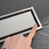 304 Stainless Steel Invisible Floor Drain Quick Drainage Removable Cover Linear Floor Drain Long Strip Odor-Resistant