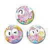 Goldfish Hologram Can Badge Set of 3 Warning! Gyopi-chan Vol.2