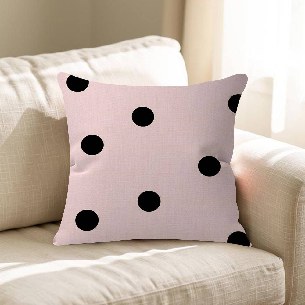 Fashion Polka Dot Pillowcase Toon Gift Cushion Cover Bedroom Home Sofa Chair Seat Decor Pillow Case