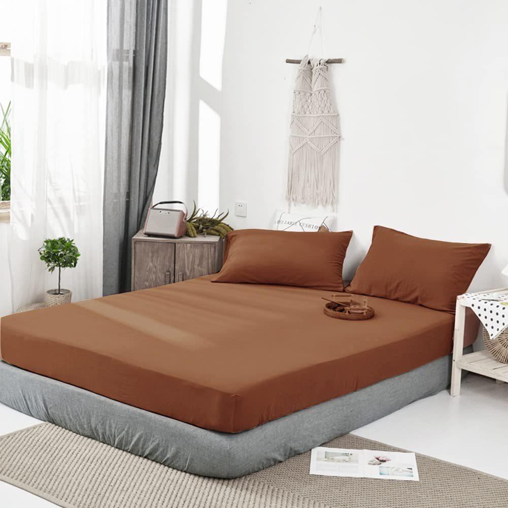 Simple Solid Color Pattern Mattress Three-Piece Digital Printing Bedding Mattress Three-Piece Set Children And Adults