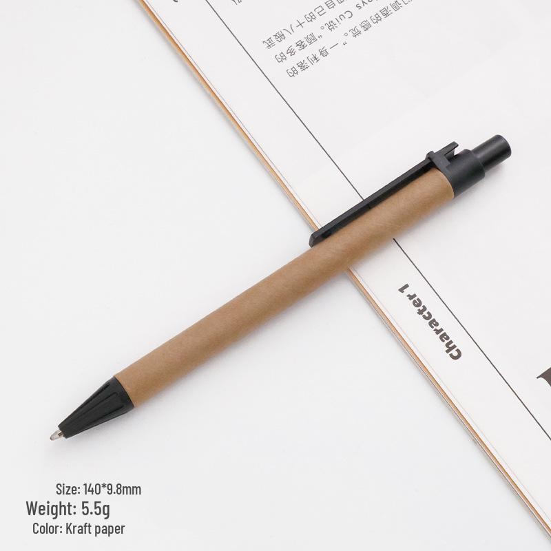 

Ретро шариковая ручка с кнопочным механизмом и шнурком - Средний масляный пишущий инструмент подарок Bullet Type 0.7