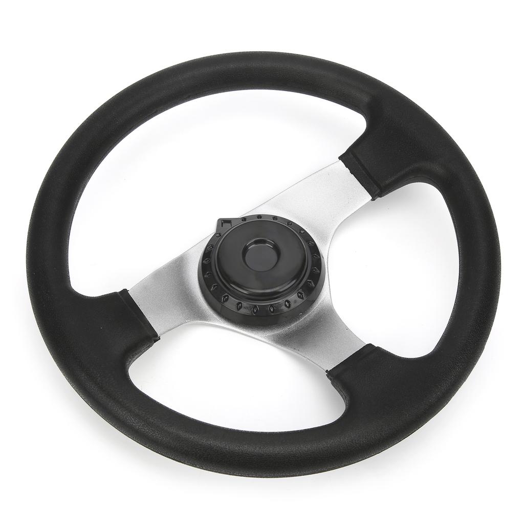 11.8in Steering Wheel with Cap Assy Fit for DIY China Go Kart Karting ATV UTV Bike Parts