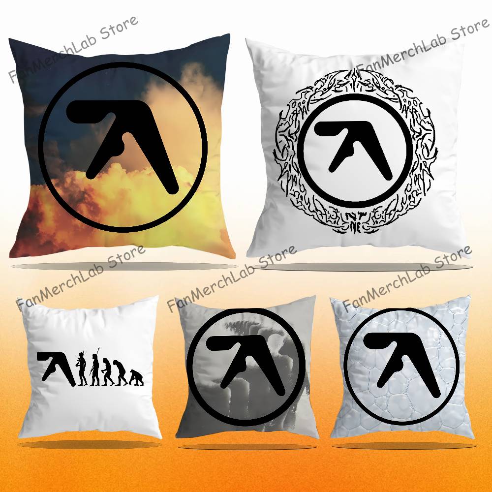 Punk Aphex Twin Logo Pillowcase Pillowslip Cushion Plush Boys Girls Cartoon Anime Kawaii Decoration Kids Birthday Cute Gifts