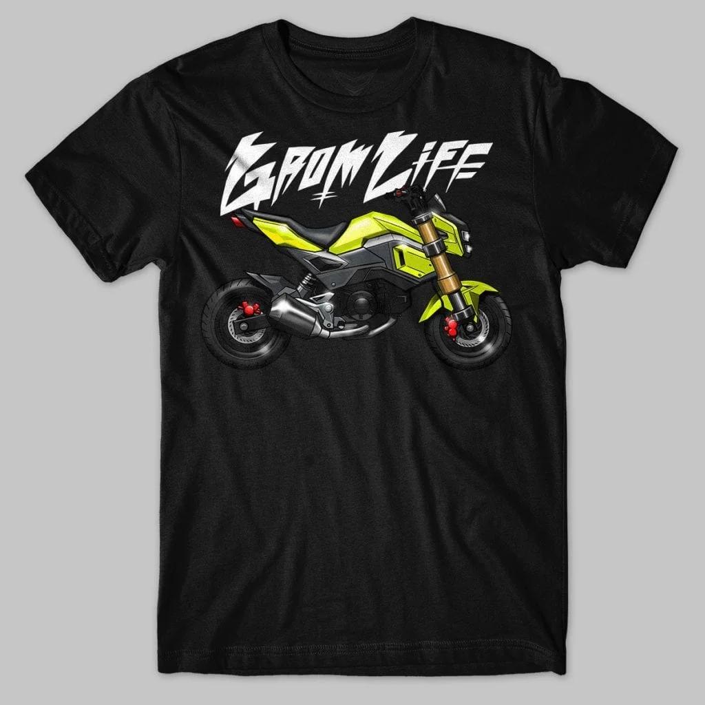 

2016-2020 Models MSX125 Motorcycle Grom Life T-Shirt 100% Cotton O-Neck Short Sleeve Summer Casual Mens Tee Rider Streetwear ... 5XL різнокольоровий