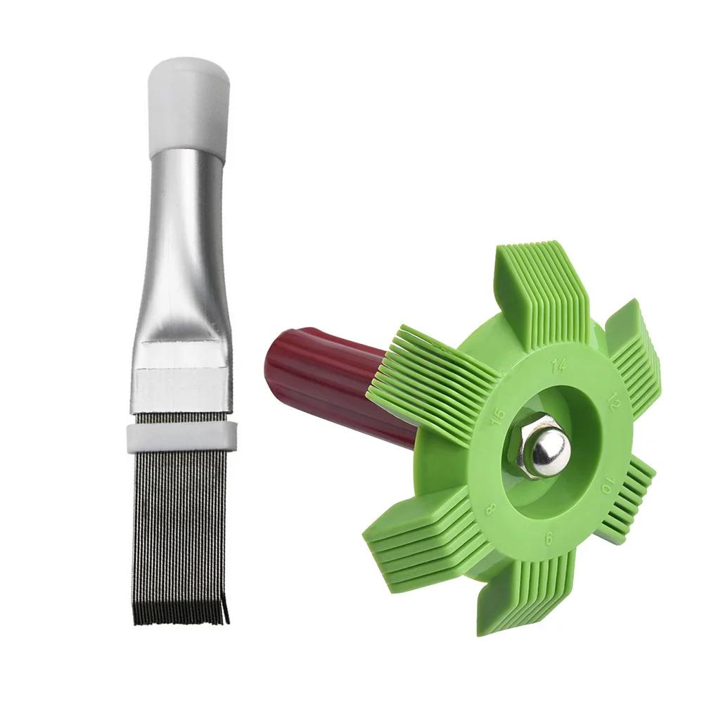 Portable Air Conditioning Fin Comb Cooling Straightening Cleaning Tool Radiator Condenser Cleaning Brush Repair Tool