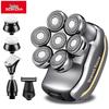 German Precision 7-Head Electric Shaver & Hair Clipper for Men - Rechargeable, Multifunctional Razor for Head Shaving