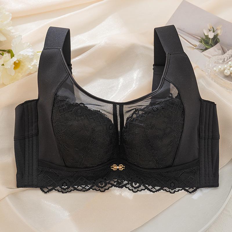 

Anti-sagging Underwear Women s Gathering and Retracting Underbody Bra Thin Adjustable Soft Underbody Bra Push Up Bra 34/75B чорний
