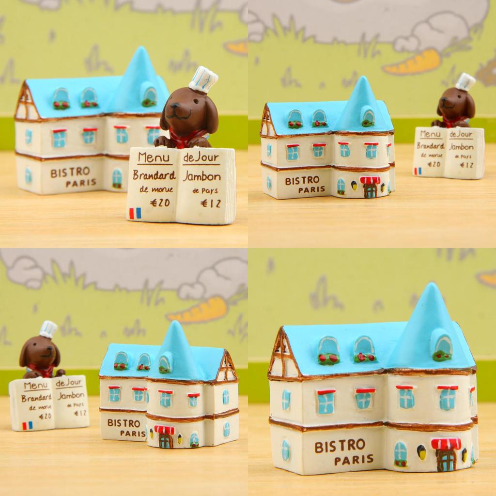 Japanese Style Resin Dog Plant Decor With Cartoon Design For Kitchen Or Restaurant Display