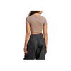 adidas Originals Essentials Brand Logo Skin-Friendly Comfortable Short Sleeve T-Shirt Women T-Shirts Brown JC9030