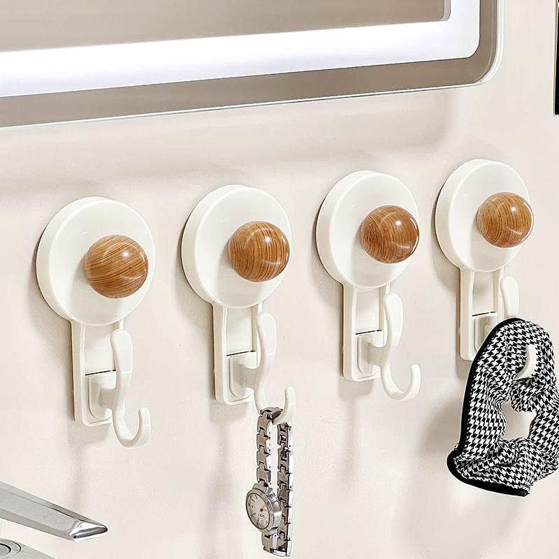 No-drill Suction Cup Hook  Adhesive Hook for Kitchen and Door, Harmless Wall Hook for Towels and Bags