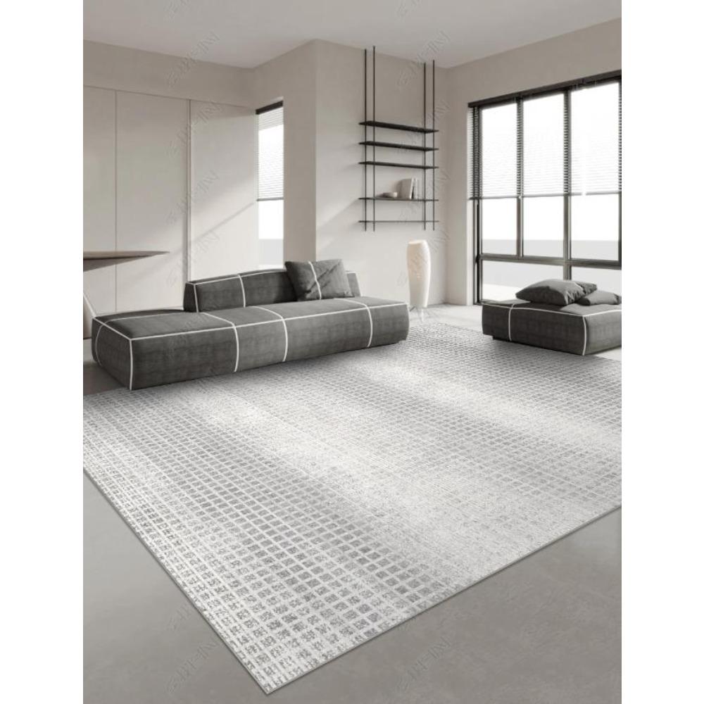Japanese Style Carpets for Living Room Light Luxury Bedroom Decor Large Area Carpet Home Gray Anti-slip Mat Washable Lounge Rug