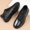 Spring New Men's Shoes First Layer Cowhide Light Sports and Leisure Shoes Ostrich Pattern Versatile Men's Leather Shoes Genuine Leather