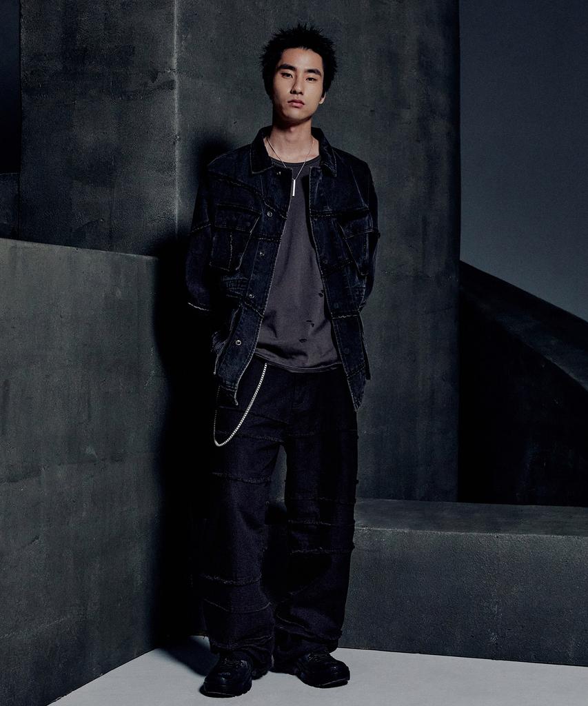 Nomaenyueol Rough Division Pants - Black