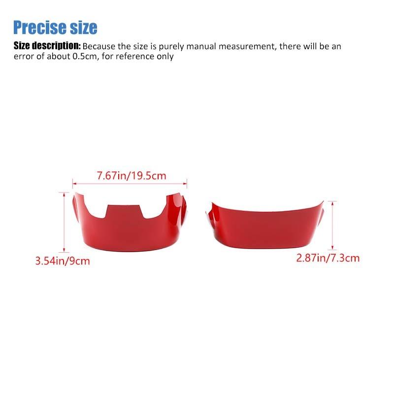 ABS Steering Wheel Base Upper Decoration Protective Cover Sticker Fit For Dodge Charger For Challenger For Durango For 300C Interior Accessories