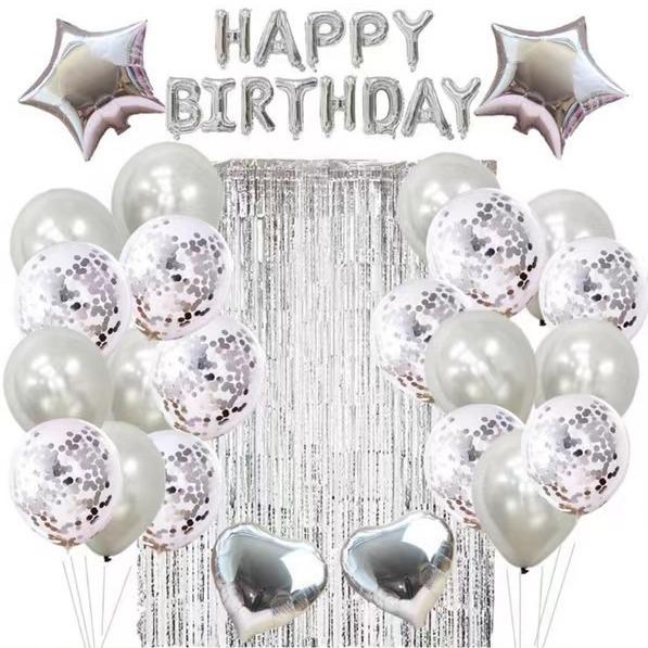 Happybirthday Party Arrangement Rose Gold Balloon Set Birthday Party Decorations