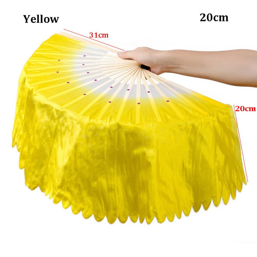 31cm Bamboo Chinese Short Bellydance Fan Multicolors Bamboo Fans Yangko Dance Prop Performance