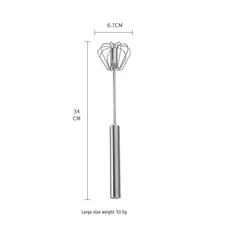 Abay Stainless Steel Semi-Automatic Whisk